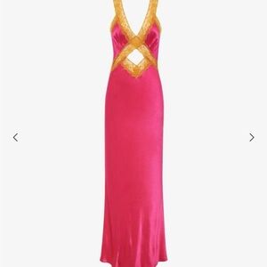 Free People Pink and White Slip